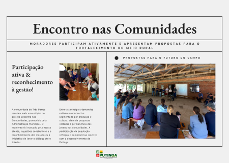 Linha Três Barras recebe Encontro nas Comunidades com participação ativa dos moradores.