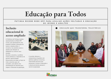 Educação de Jovens e Adultos entra no planejamento municipal.